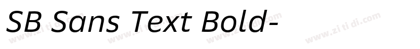 SB Sans Text Bold字体转换 SB Sans Text Bold字体转换